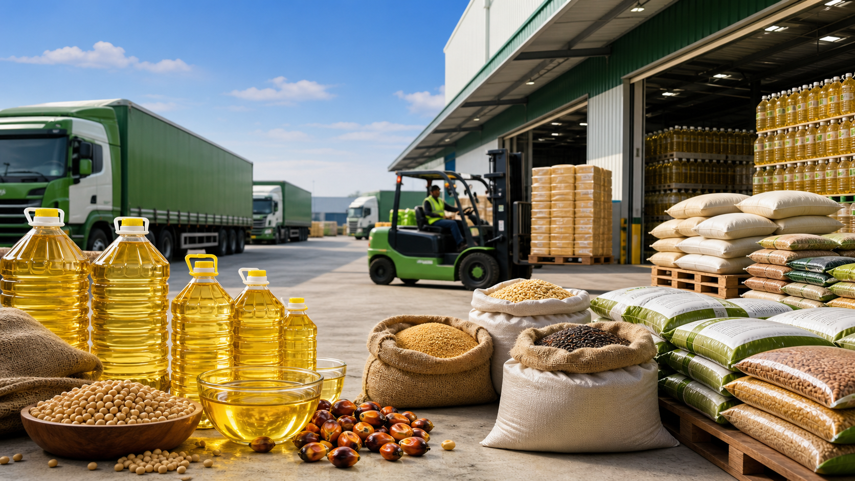 Bulk edible oil and agro commodity distribution